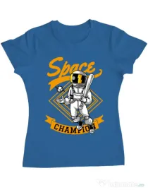 Tricou ADLER dama Space champion Albastru azuriu