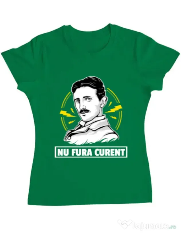Tricou ADLER dama Nu fura curent Verde mediu