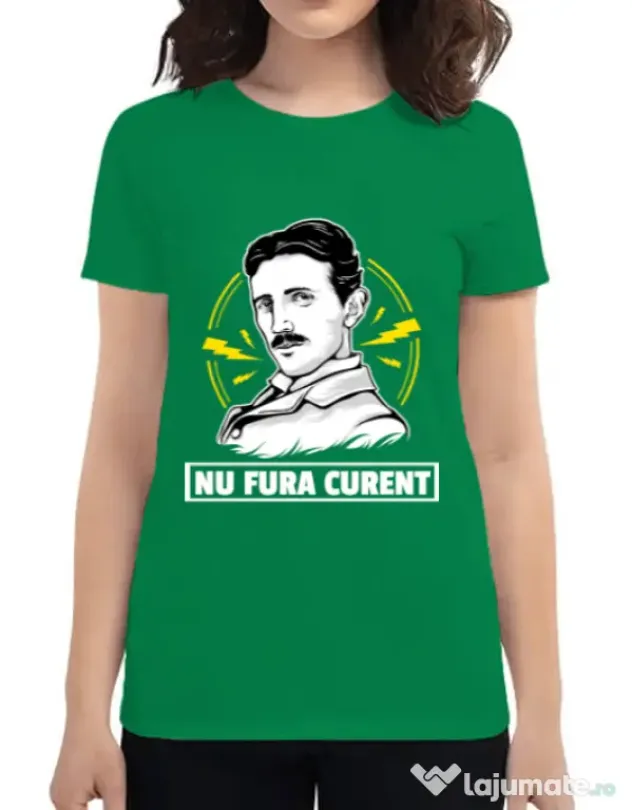 Tricou ADLER dama Nu fura curent Verde mediu