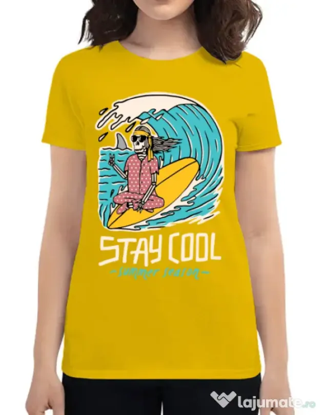 Tricou ADLER dama stay cool Galben