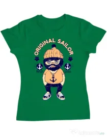Tricou ADLER dama Original sailor Verde mediu