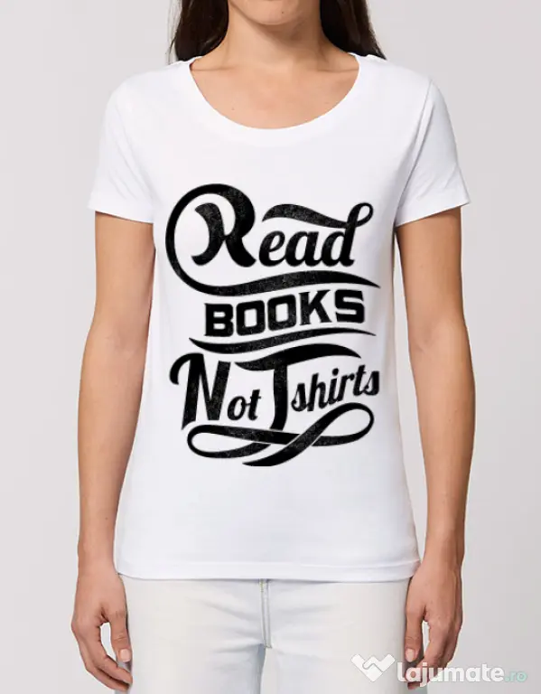 Tricou STANLEY STELLA dama Read books Alb