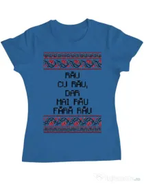 Tricou ADLER dama Rau cu rau Albastru azuriu
