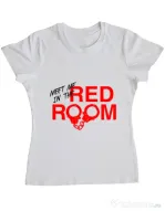 Tricou ADLER dama Red room Alb