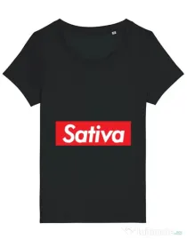 Tricou STANLEY STELLA dama Sativa Negru
