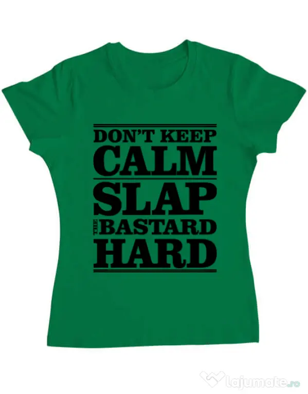Tricou ADLER dama Slap the bastard Verde mediu