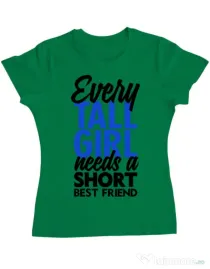 Tricou ADLER dama Tall girl Verde mediu