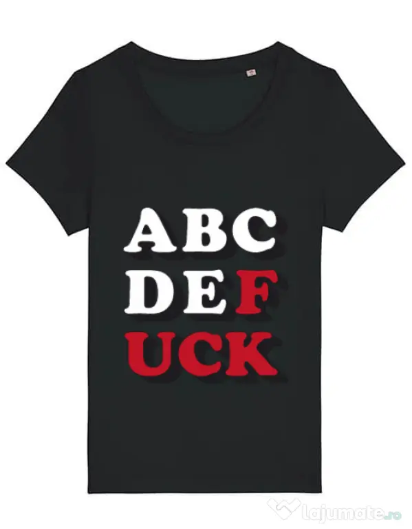 Tricou STANLEY STELLA dama The alphabet Negru