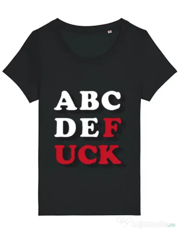Tricou STANLEY STELLA dama The alphabet Negru