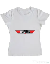 Tricou ADLER dama Top dad Alb