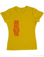 Tricou ADLER dama Bad girls Galben