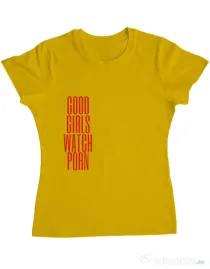 Tricou ADLER dama Bad girls Galben