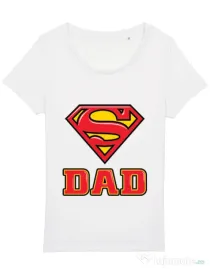 Tricou STANLEY STELLA dama Super Dad Alb