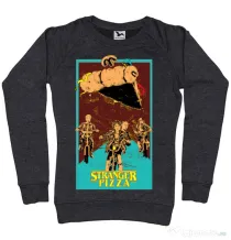 Bluza ADLER dama Stranger pizza Negru melanj