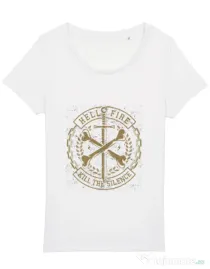Tricou STANLEY STELLA dama Cross Bones Alb