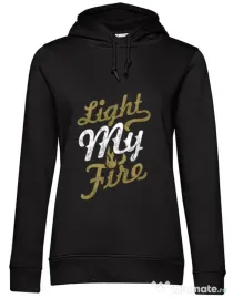 Hoodie dama cu gluga Light My Fire Negru