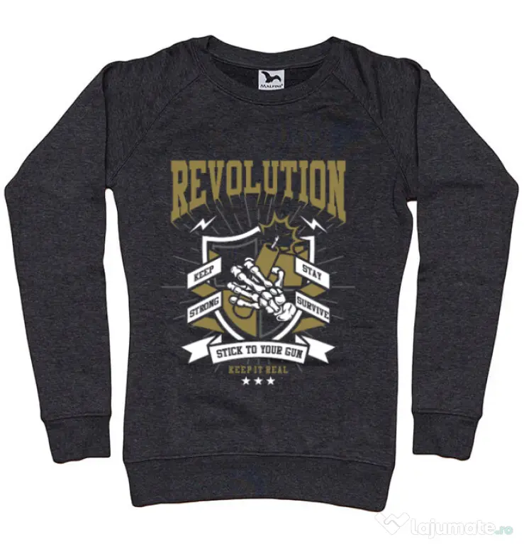 Bluza ADLER dama Revolution Negru melanj