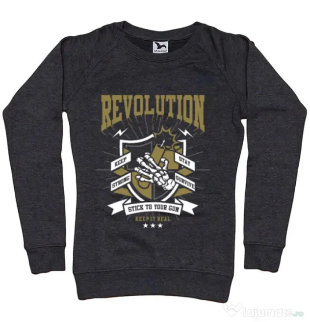 Bluza ADLER dama Revolution Negru melanj