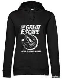 Hoodie dama cu gluga The Great Escape Negru