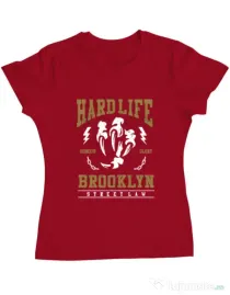 Tricou ADLER dama Hard Life Rosu