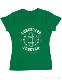 Tricou ADLER dama Long Board Forever Verde mediu