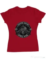 Tricou ADLER dama Sniper Squad Rosu