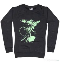 Bluza ADLER dama Lost In Space Negru melanj