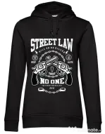 Hoodie dama cu gluga Street Law Negru
