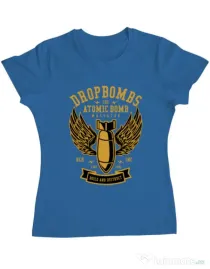 Tricou ADLER dama Dropbombs Albastru azuriu