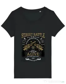 Tricou STANLEY STELLA dama Street Battle Negru