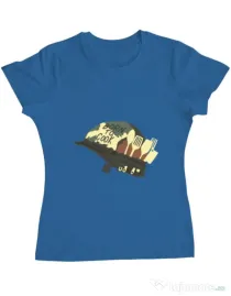 Tricou ADLER dama Born To Cook Albastru azuriu
