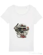 Tricou STANLEY STELLA dama Let's Play Alb