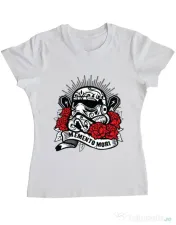 Tricou ADLER dama Dead Trooper Alb