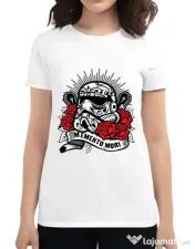 Tricou ADLER dama Dead Trooper Alb