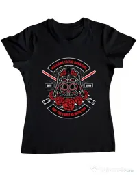 Tricou ADLER dama Darth Vader Sugar Skull Negru
