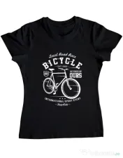 Tricou ADLER dama Bicycle Negru