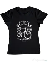 Tricou ADLER dama Bicycle Negru
