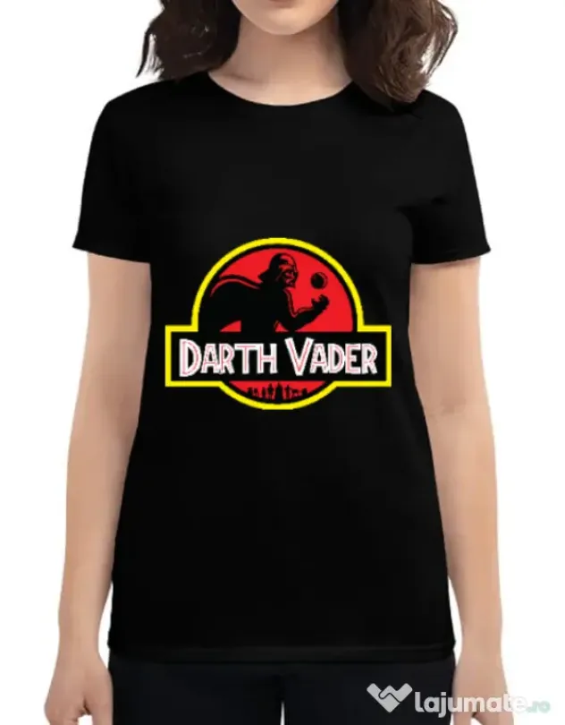 Tricou ADLER dama Darth Vader Negru