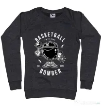 Bluza ADLER dama Basketball Bomber Negru melanj