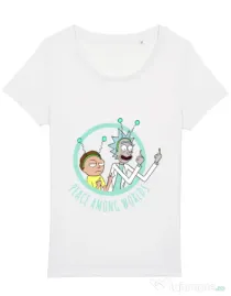 Tricou STANLEY STELLA dama Peace among worlds Alb