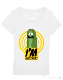 Tricou STANLEY STELLA dama I'm pickle Rick! Alb