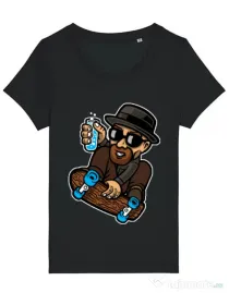 Tricou STANLEY STELLA dama Chemical board Negru