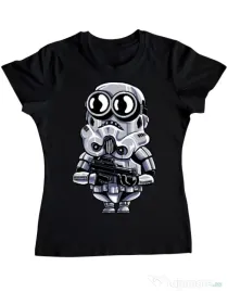 Tricou ADLER dama Minion trooper Negru