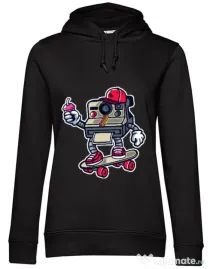 Hoodie dama cu gluga Polaroid Negru