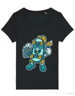 Tricou STANLEY STELLA dama Skate bastard Negru