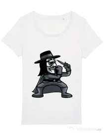 Tricou STANLEY STELLA dama Fighting Vendetta Alb