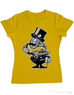 Tricou ADLER dama Gramophone head Galben