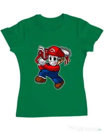Tricou ADLER dama Mario Massacre Verde mediu