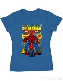 Tricou ADLER dama The Amazing Spiderman Albastru azuriu