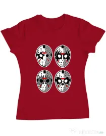 Tricou ADLER dama Jason Rock Faces Rosu
